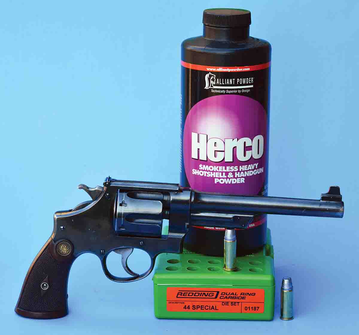 Alliant Herco is a good choice for +P-style .44 Special handloads.